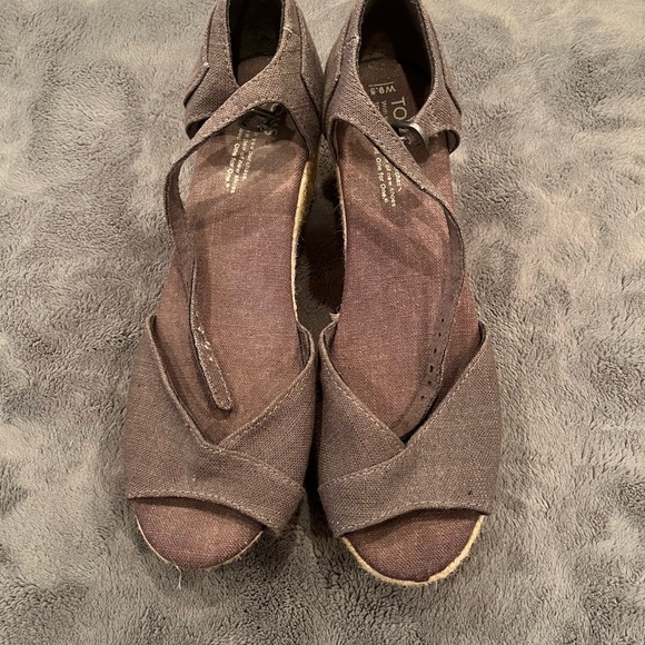 Toms Shoes - Toms Wedges Grey size 9.5